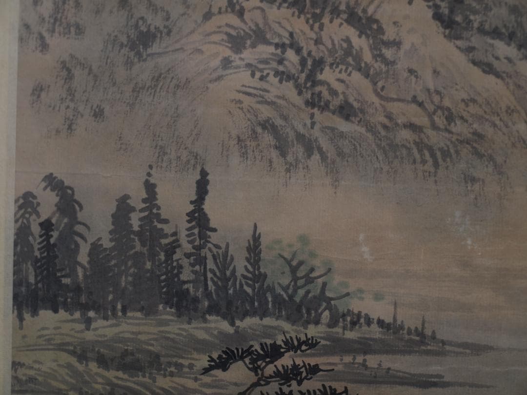 中国 清時代 古掛け軸「紙本」肉筆保証 中国画家 唐物唐本 DE433A4-4の