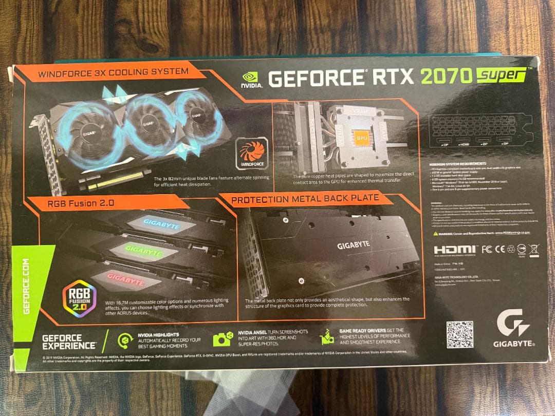 GIGABYTE GEFORCE RTX 2070 Super 8GB - メルカリ