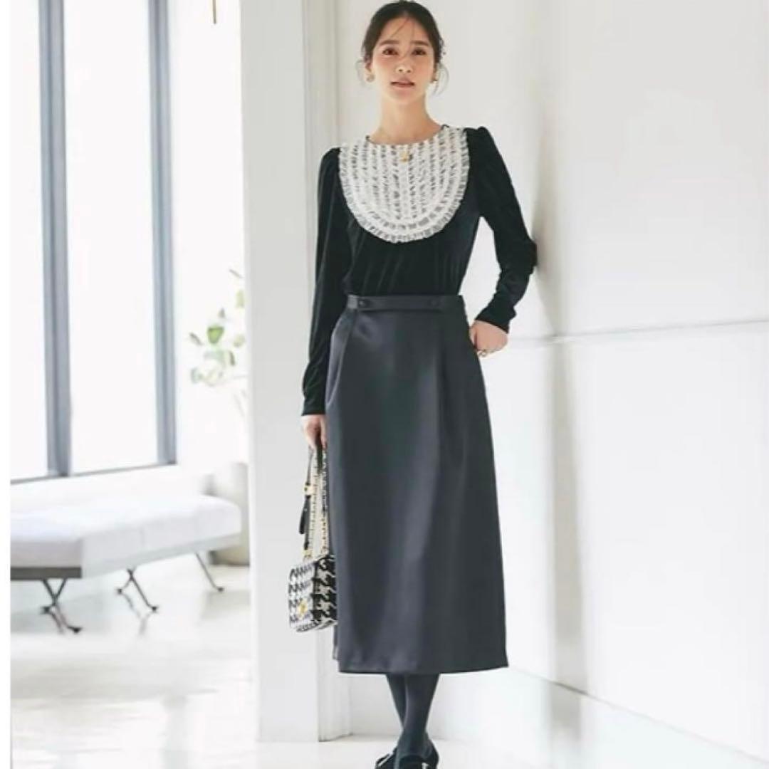 ブラック チュールフリルベロアトップス Sサイズ タグ付き - メルカリ