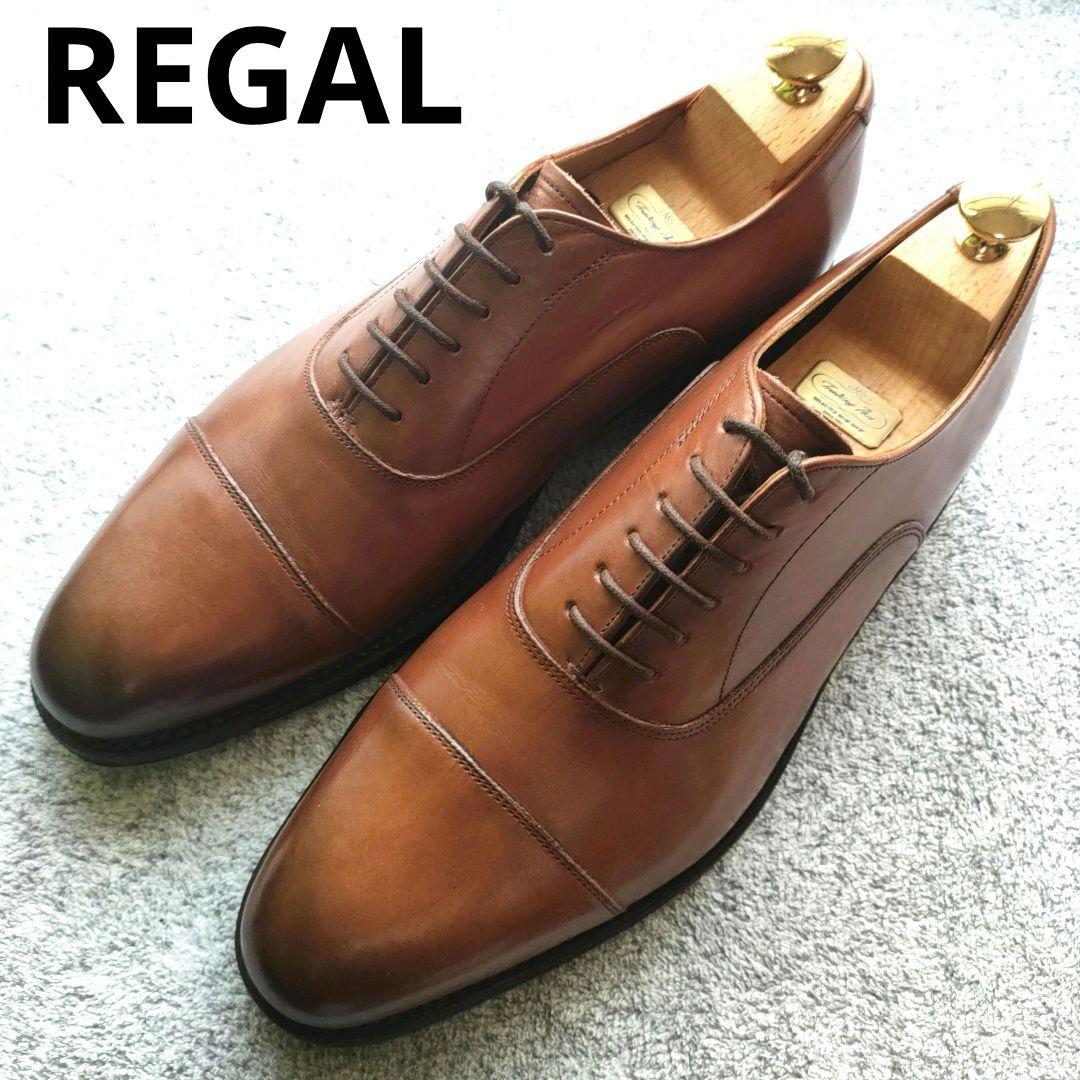 リーガル　V182　グッドイヤーウェルト製法　レザーソール　【26.5㎝】茶色 リーガル V182 グッドイヤーウェルト製法 レザーソール 【26.5㎝】茶色