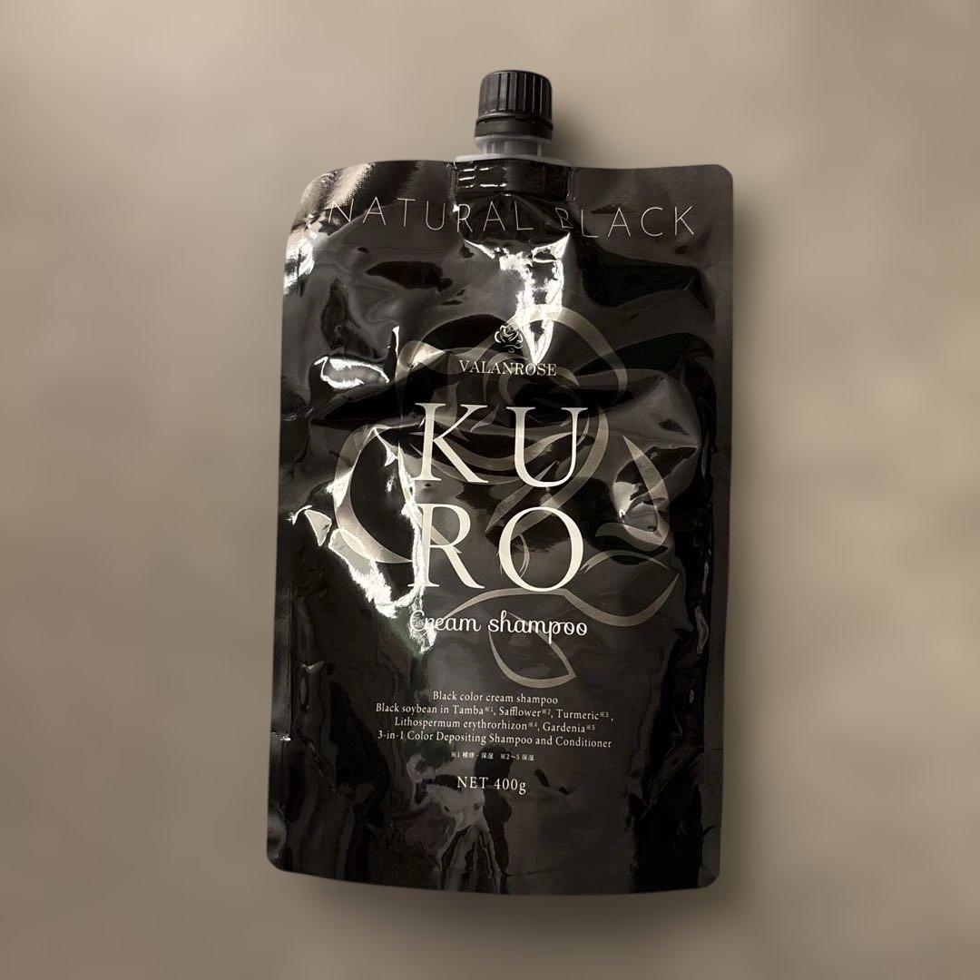 KUROクリームシャンプー 単品 400g ナチュラルブラック(自然な黒色