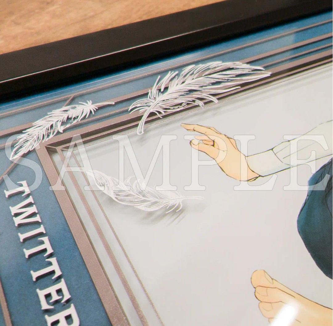 囀る鳥は羽ばたかない キャラファイングラフ オーバーレイ 高精細額装