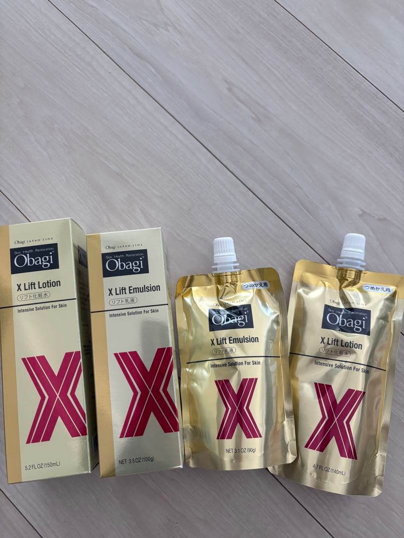 【新品未使用】Obagi X Lift 化粧水 乳液 詰め替え用付き オバジX フレームリフトエマルジョン つめかえ用 | Obagi オバジ