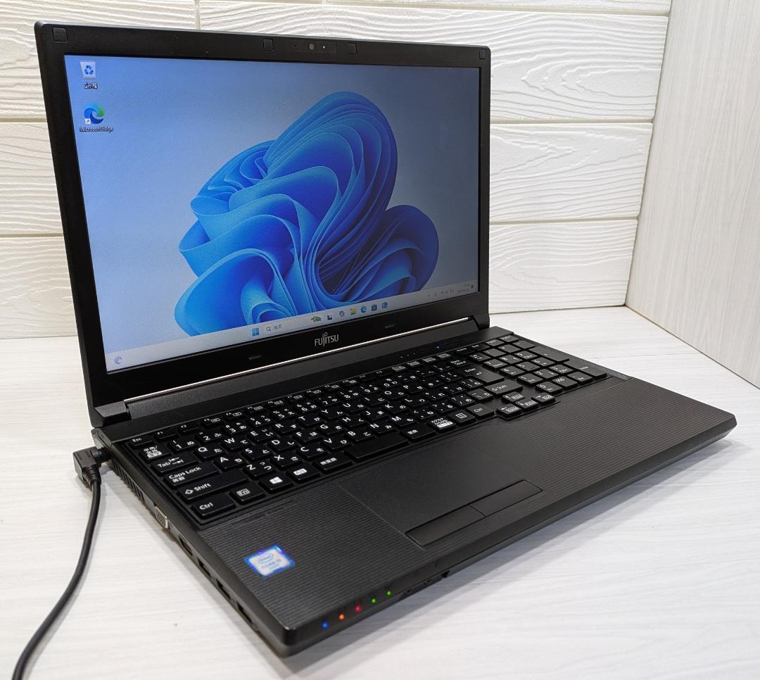 Windows11ノートパソコン✨オフィス付き✨富士通 大容量HDD Wi-Fi