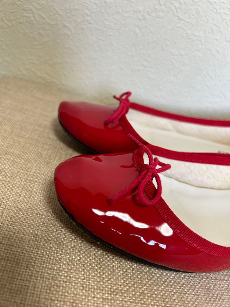 Repetto 赤 バレエシューズ - メルカリ