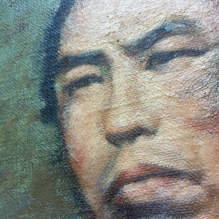 坂本龍馬 肖像画 油絵 ポートレート ビンテージ フリーメイソン