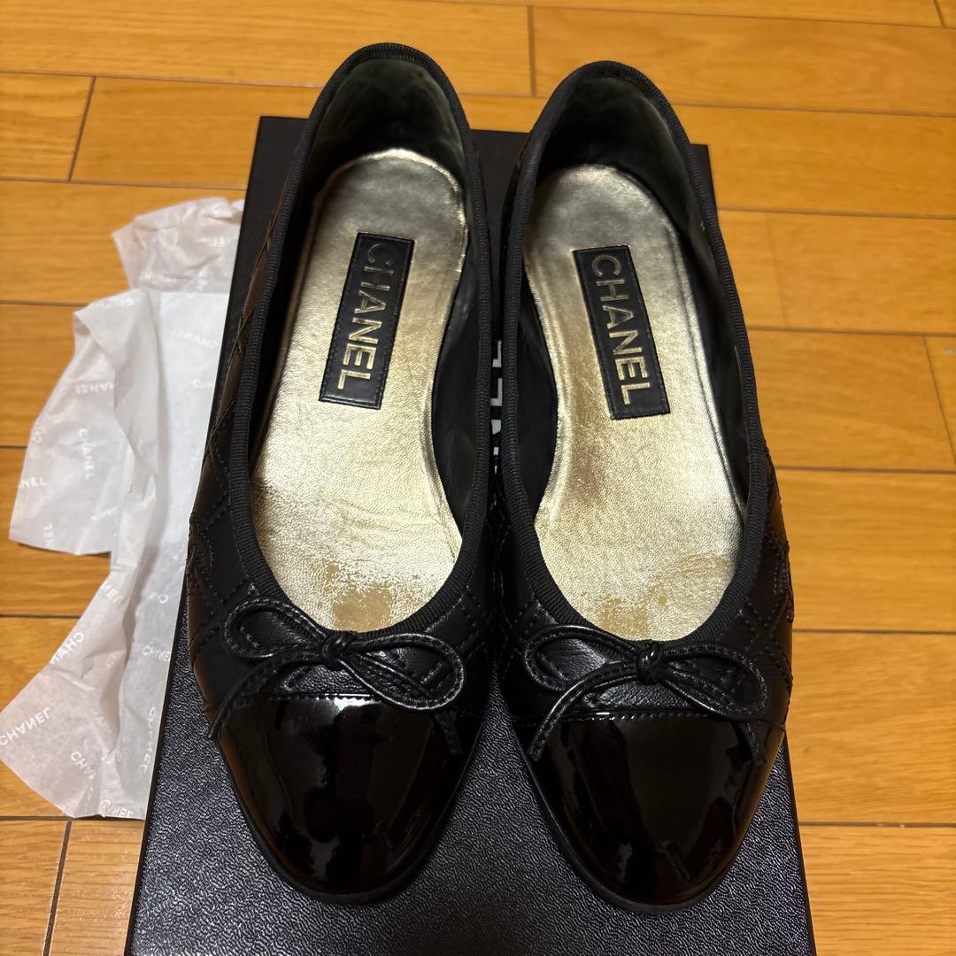 CHANEL シャネル バレエシューズ フラットシューズ 37サイズ - メルカリ