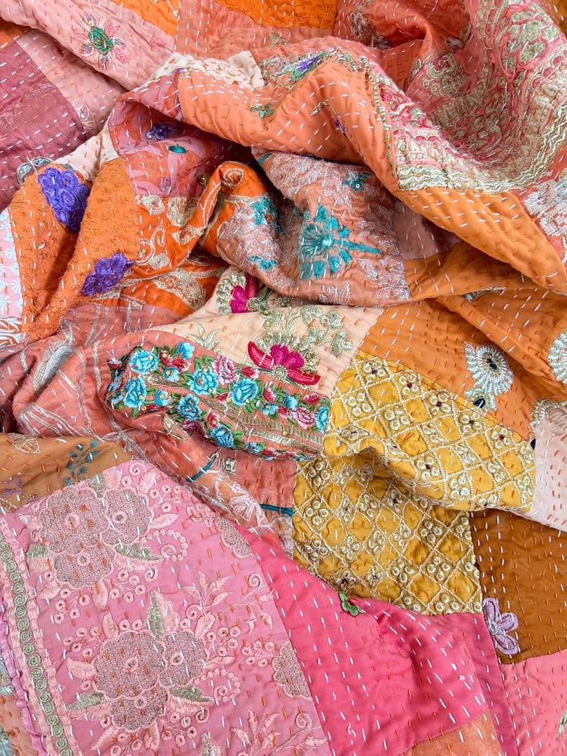 カンバディアキルト♡orange single カンタキルト - メルカリ