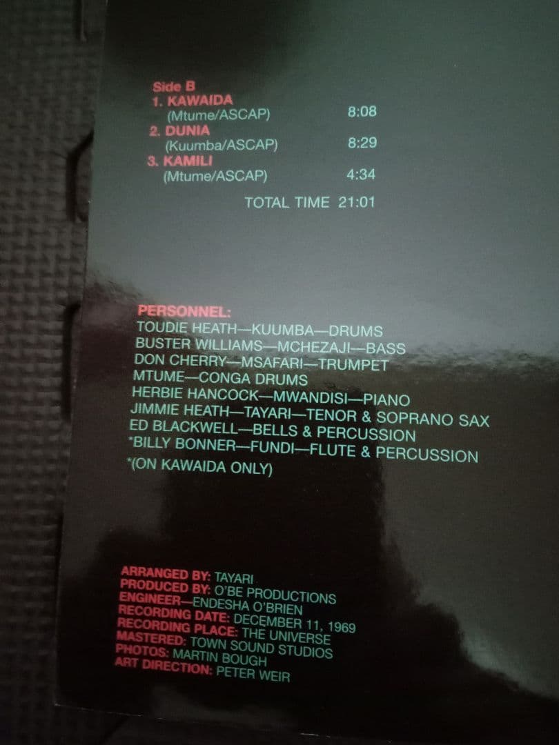 Kawaida スピリチュアルジャズ レアグルーヴ JAZZ ブッダブランド