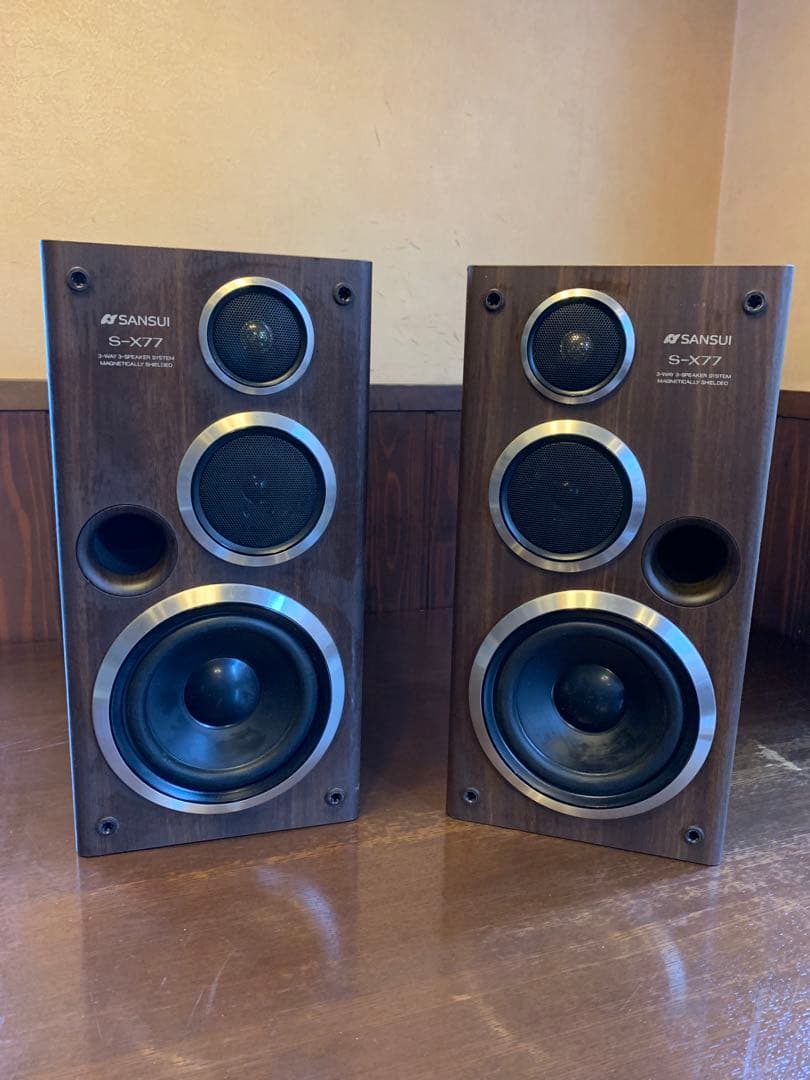 SANSUI S-X77 3ウェイスピーカー - メルカリ