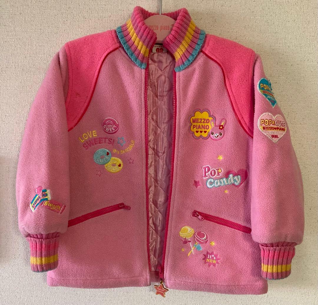 MEZZO PIANO ミミポポ 平成レトロ ブルゾン 110 中綿入り - メルカリ