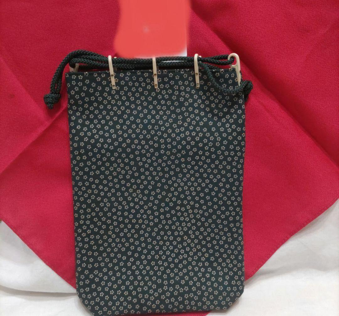 印傳屋印伝　合切袋　鹿革　正絹　白小花 特集 :: 第39回池田屋甲州印傳フェア 好評開催中！