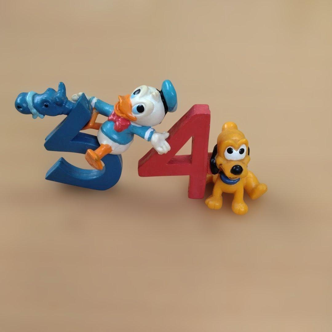 ディズニー仲間たち 数字フィギュア ソフビ レトロ レア - メルカリ