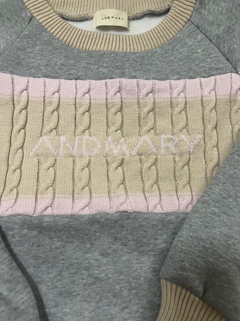 andmary Logo loose sweat - メルカリ