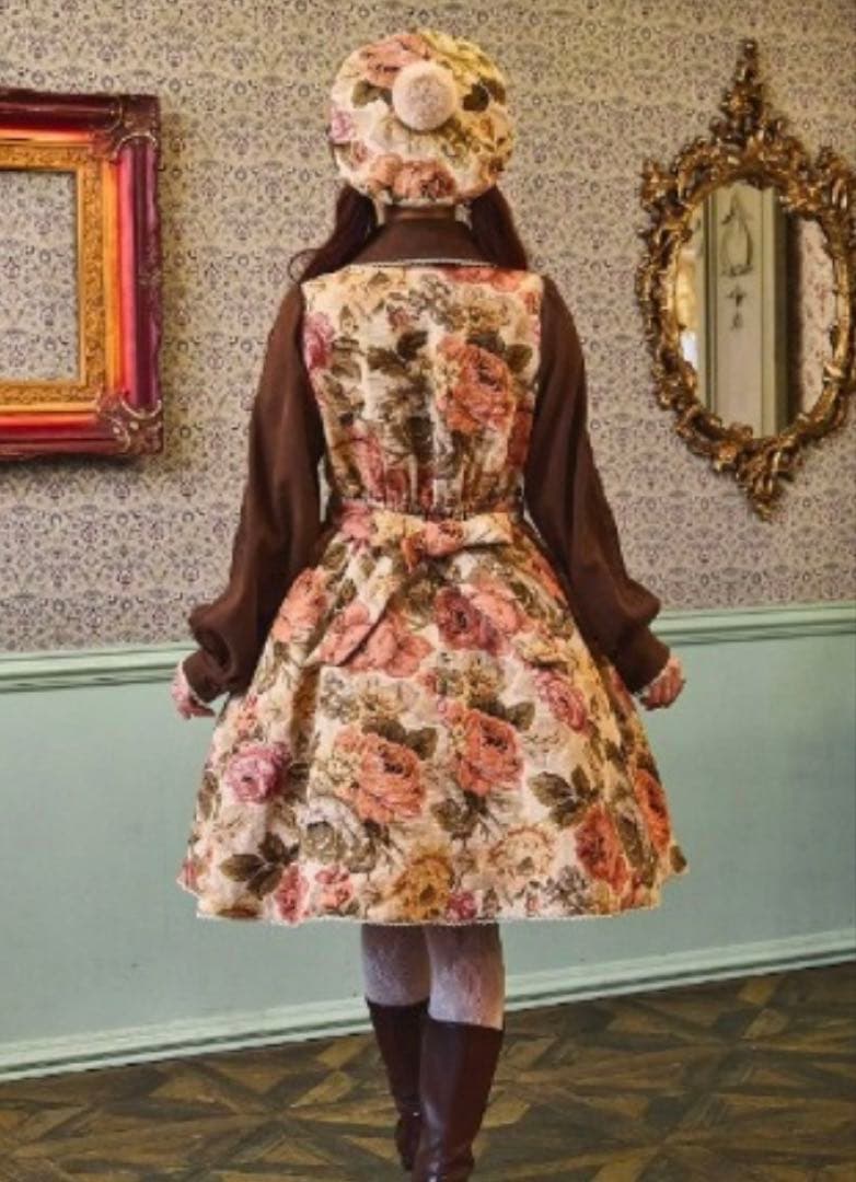 クラロリくる実 ノエル・ド・メモワール ワンピース LL 中薄橙