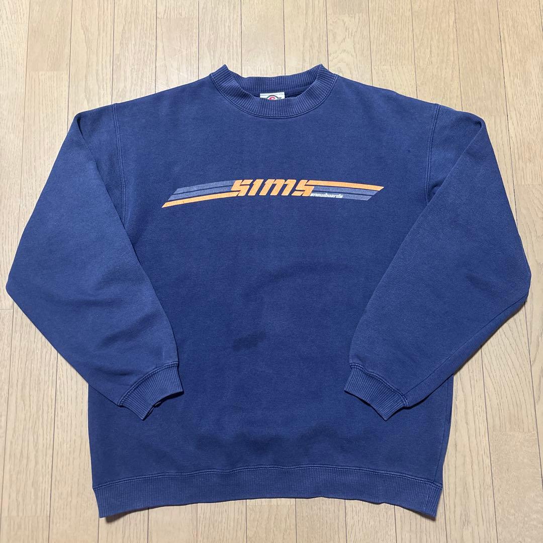 90s sims スウェット　古着　old skate b782ad7b6b825aa905ddd0f486ef3b