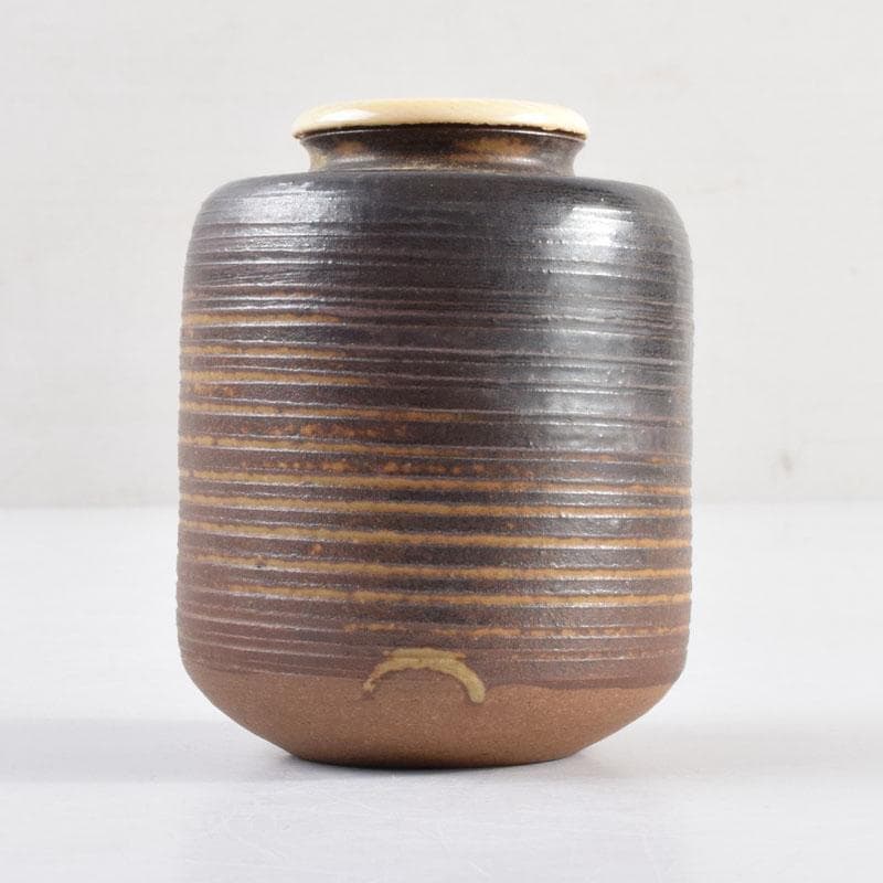 茶道具 渡辺伸治造 名物 円乗坊肩衝写 茶入 仕覆付 共箱 V 8965 - メルカリ