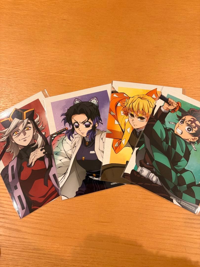 鬼滅の刃 アニプレックスオンラインくじ ランダムブロマイド 4種類