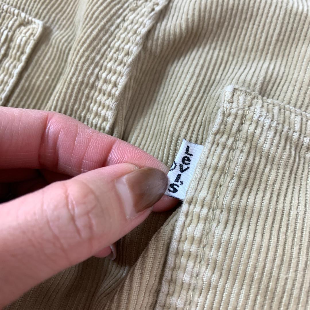 リーバイス オーバーオール コーデュロイ 綿 ベージュ M相当 C5099