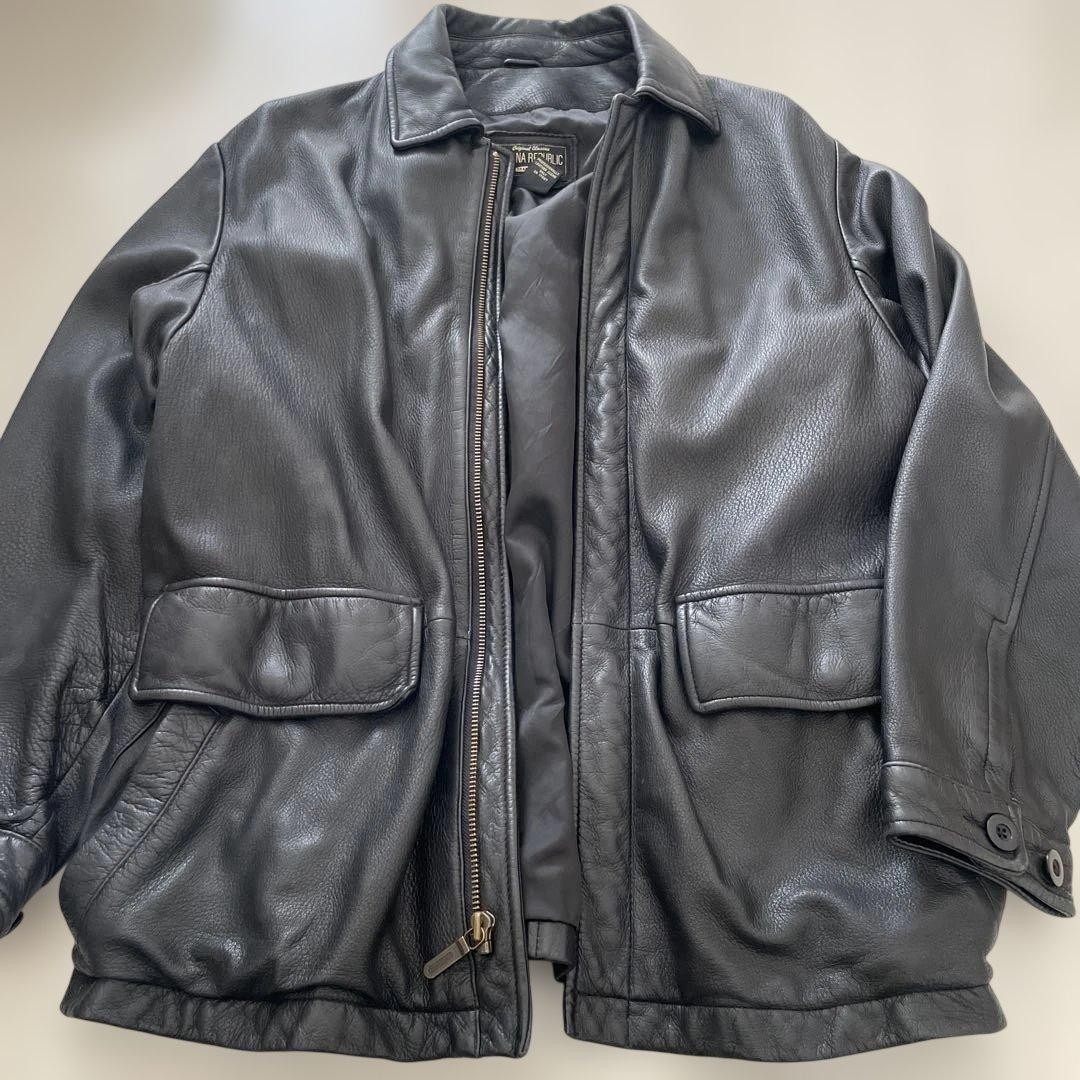 バナナリパブリック 90's レザーブルゾン - メルカリ
