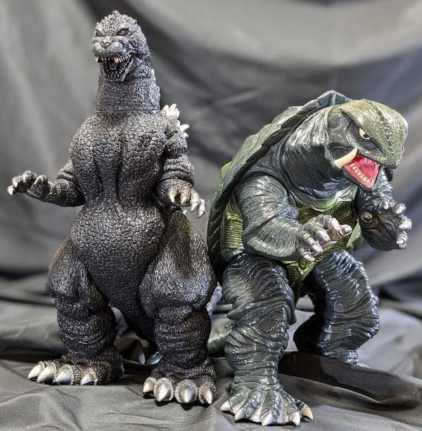 平成ゴジラ1991 ＆ガメラ1995 ビッグスケールソフビ（バンダイ）2体