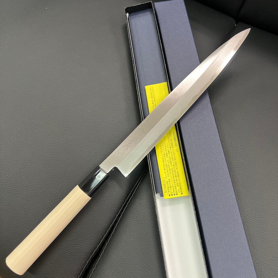 ☆新品送料込☆源正房はがね鍛造刺身包丁240mm右