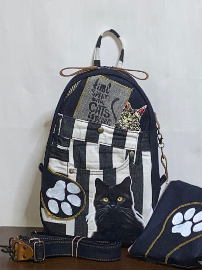 しいねちゃんページ　黒ネコ☆リュック対応☆ワンショルダーバッグ 楽天市場】ショルダーバッグ ネコ サッチェル リュック 合皮