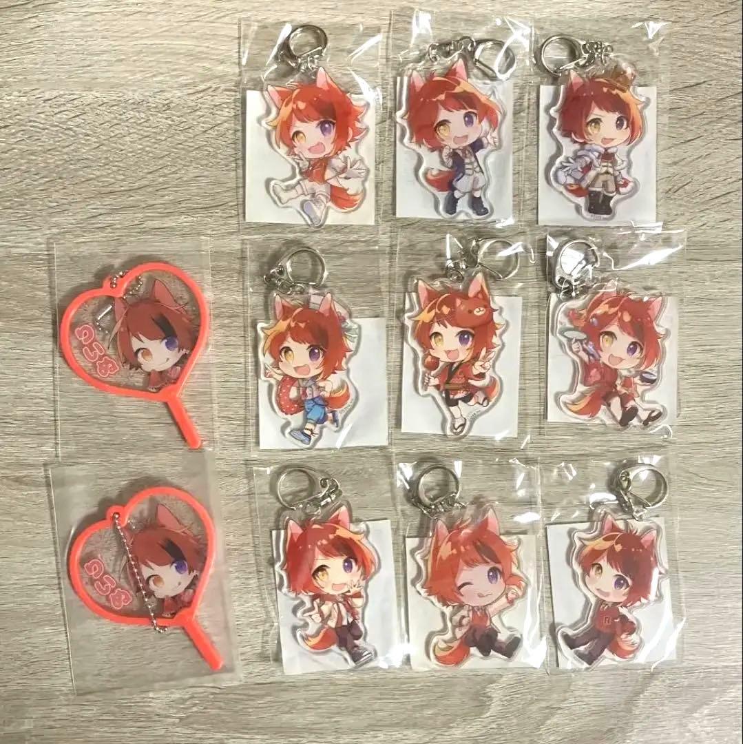 莉犬くん すとぷり アクキー うちわキーホルダー まとめ売り 未開封1個】 すとぷり うちわ キーホルダー くじ 夏 2022年 Summer ver