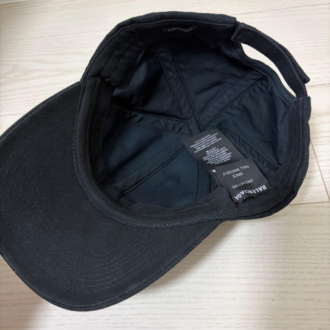✨極美品✨BALENCIAGA キャップ L59 新ロゴ マジックテープ 黒 - メルカリ