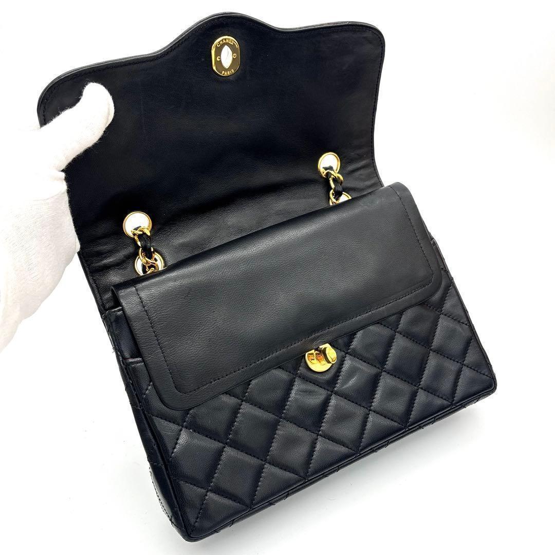 CHANEL マトラッセ パリ限定 Wフラップ Wチェーン チェーンショルダー
