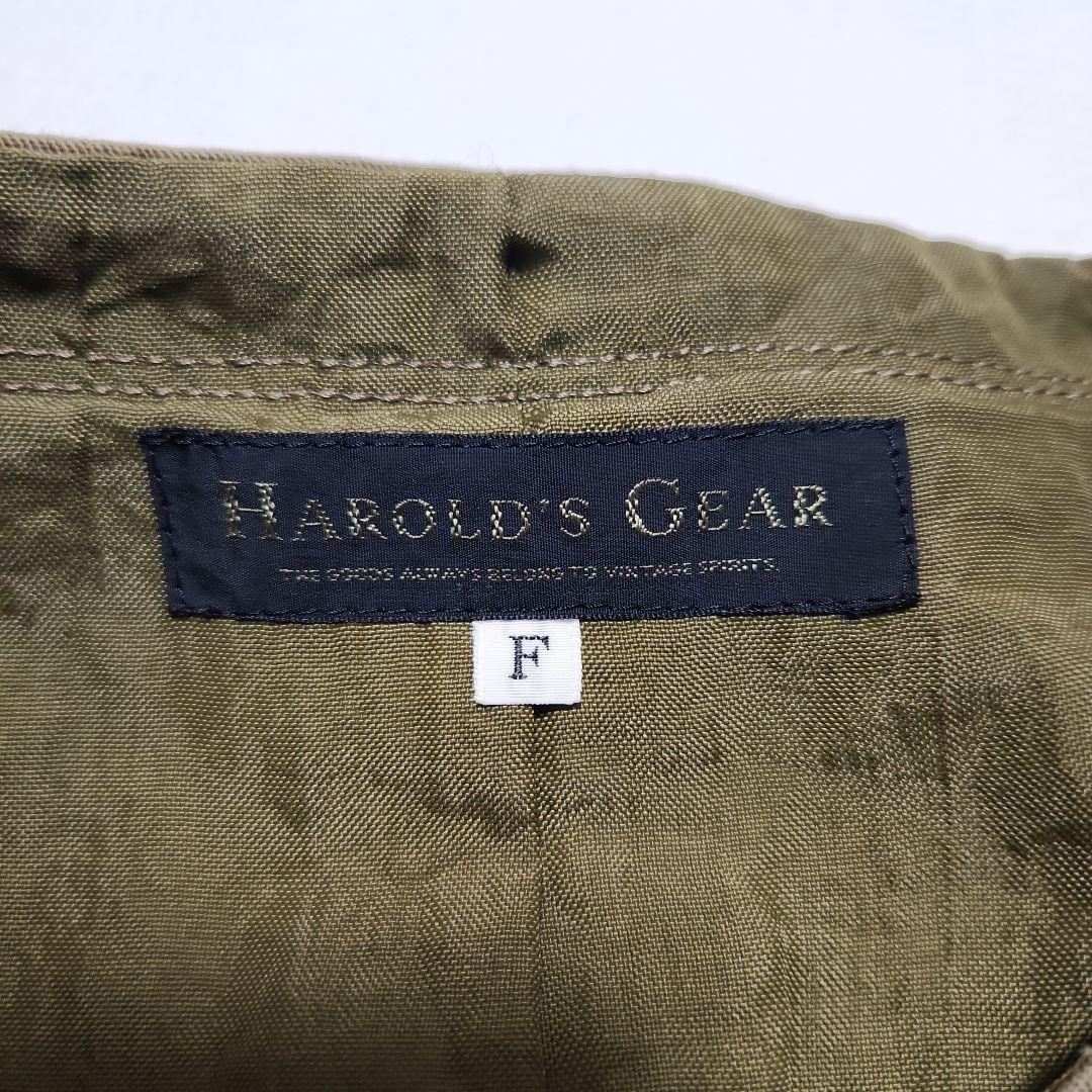 当時物 ハロルズギア コットン ベスト Harold's Gear 日本製 - バイク
