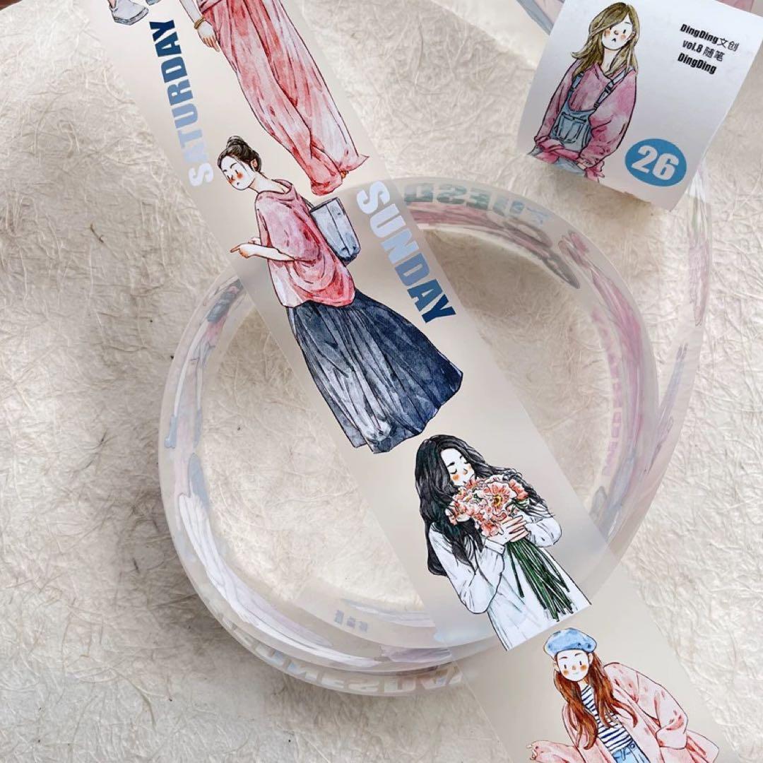 新品 DINGDING 26随筆 PET霧面型抜きタイプマスキングテープ10m - メルカリ