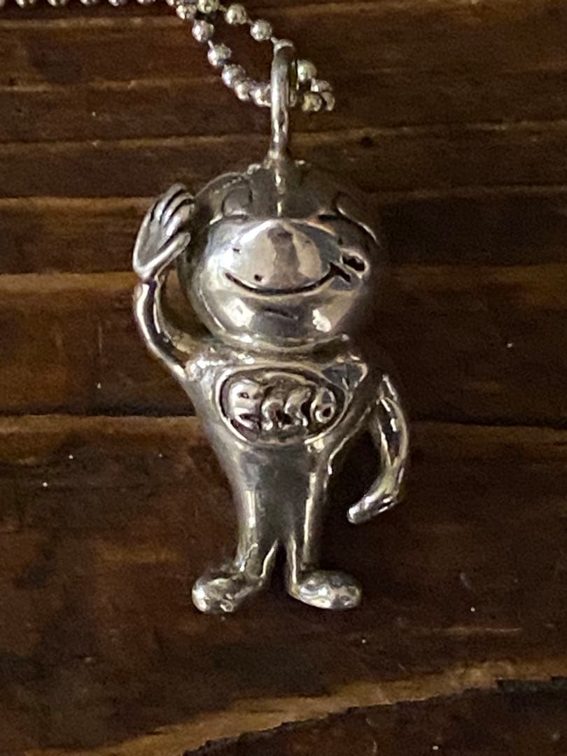 ヴィンテージ Esso マスコット ネックレス Silver 925チェーン - メルカリ