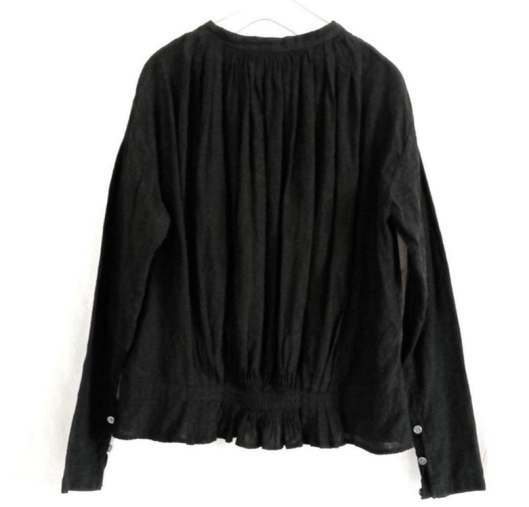 オールドマンズテーラーR&D.M.Co-リネンタックギャザーブラウスシャツ