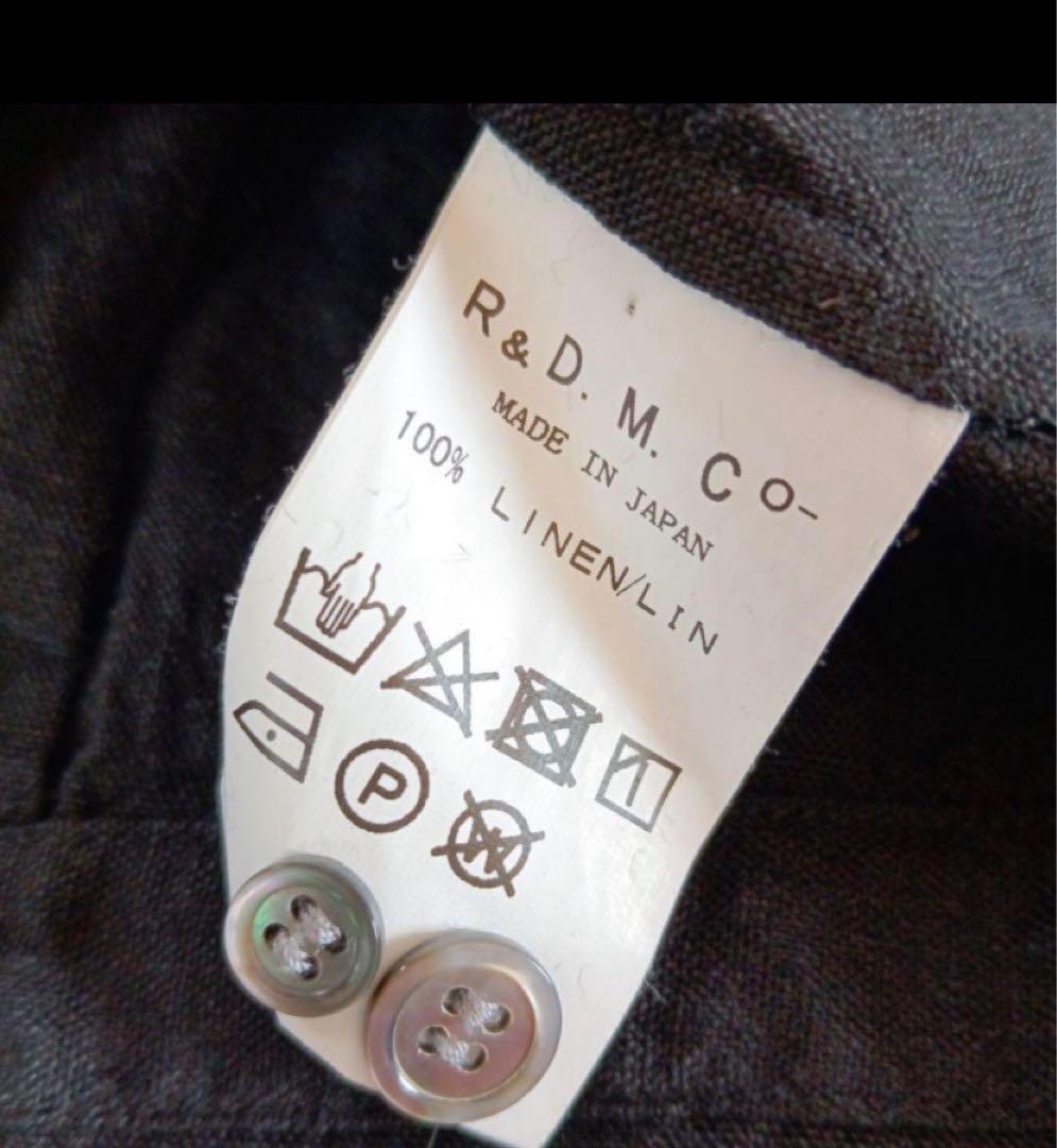 オールドマンズテーラーR&D.M.Co-リネンタックギャザーブラウスシャツ