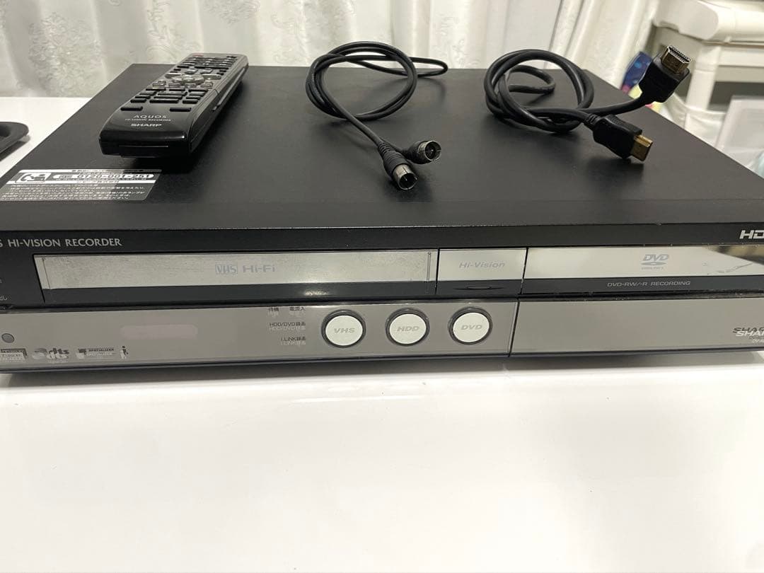 SHARP シャープ HDD•DVD•ビデオ一体型レコーダー DV-A - メルカリ