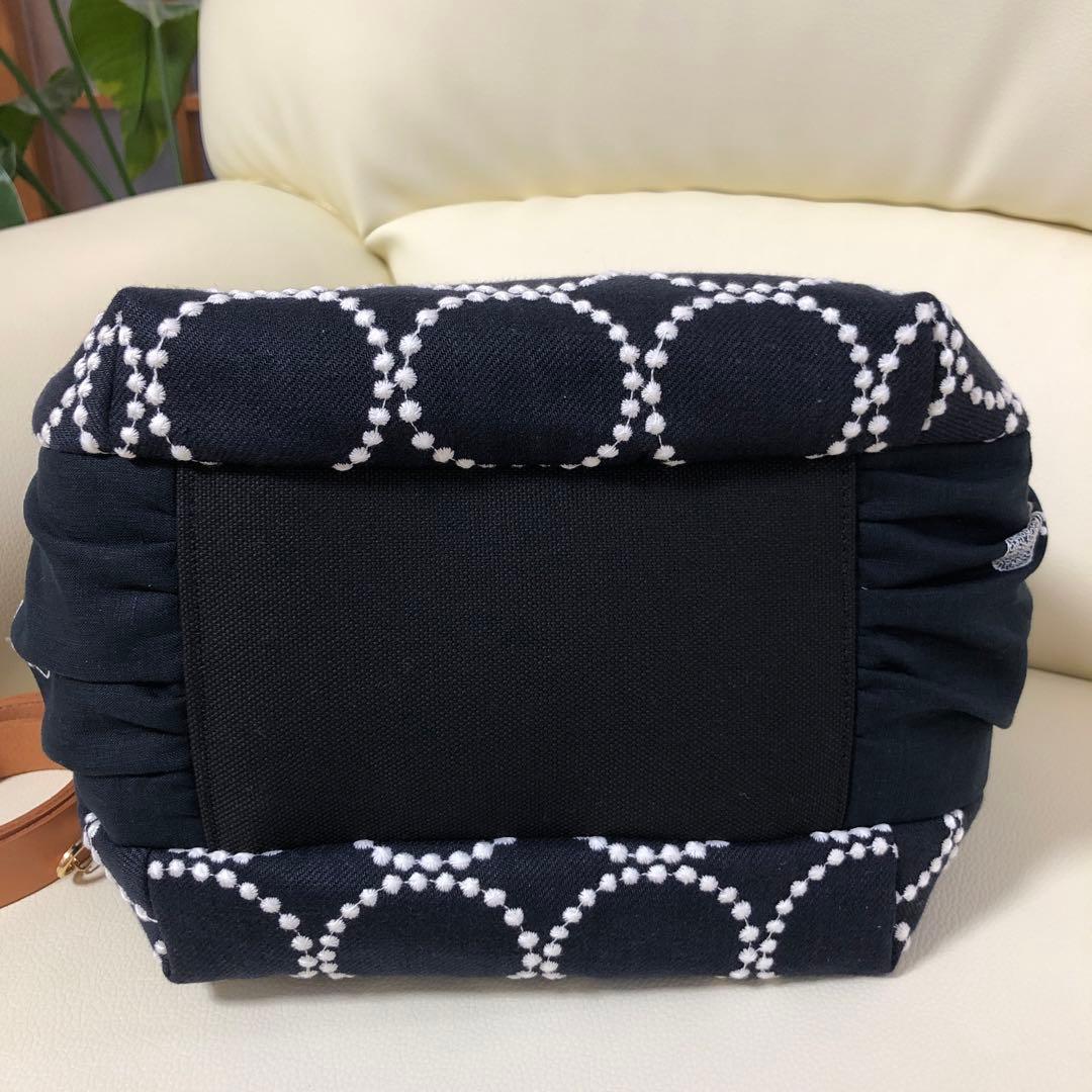 バルーンバッグ（M）ミナペルホネン 《タンバリン&choucho》ヌメ革