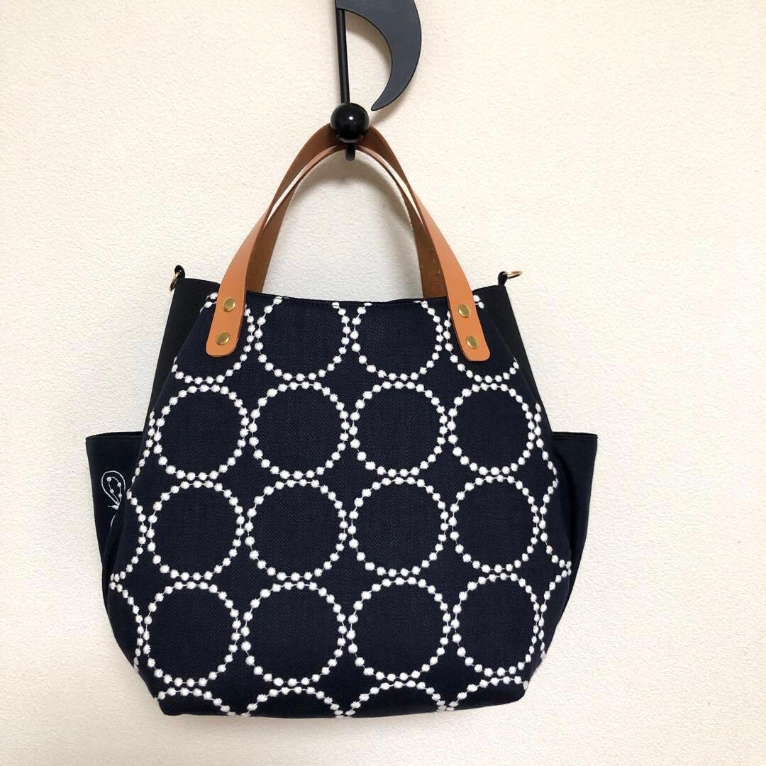 バルーンバッグ（M）ミナペルホネン 《タンバリン&choucho》ヌメ革