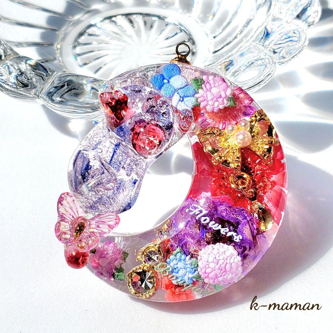 やっちゃん様専用 佐竹ガラス・天然石のフラワー オルゴナイト レジン