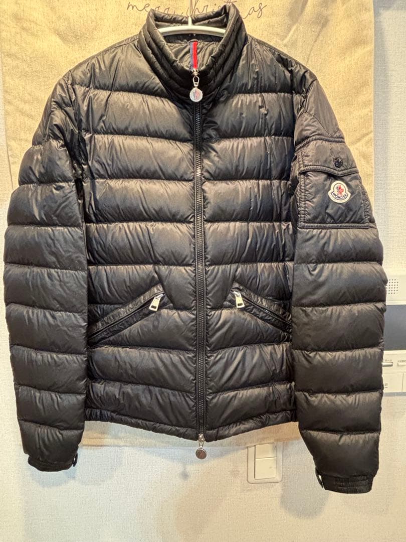 【Yoyoyo】 モンクレール　AGAY longue saison Moncler Longue Saison Agay Blue Quilted-Nylon Puffer Jacket