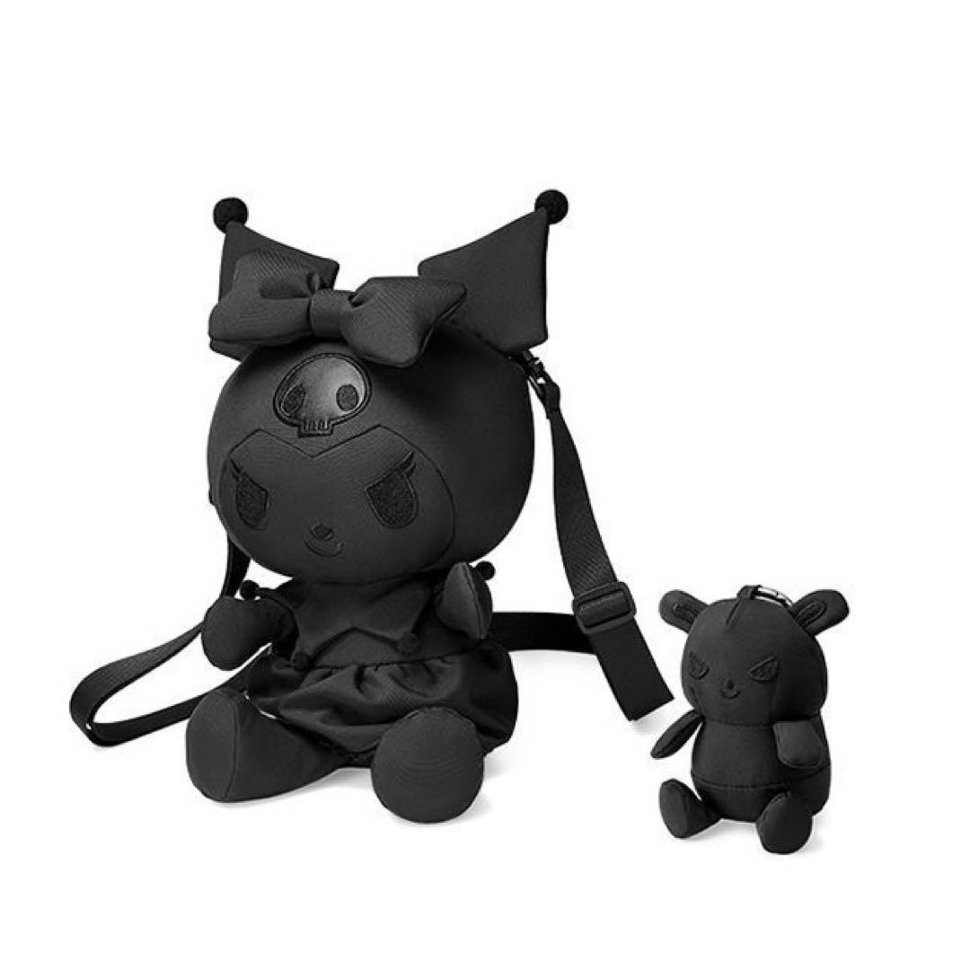 クロミ ダイカット リュック レア 20周年 ぬいぐるみ バッグ 黒 - メルカリ