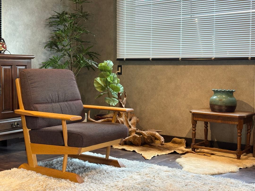 ①あっちゃん様HIDA カヤ KAYA 1Pソファ オーク無垢材 ラウンジ NG