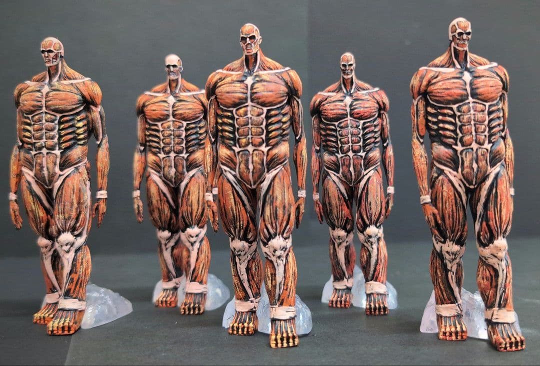 リペイント品 進撃の巨人 地鳴らし 地鳴らしフィギュア5体 - メルカリ