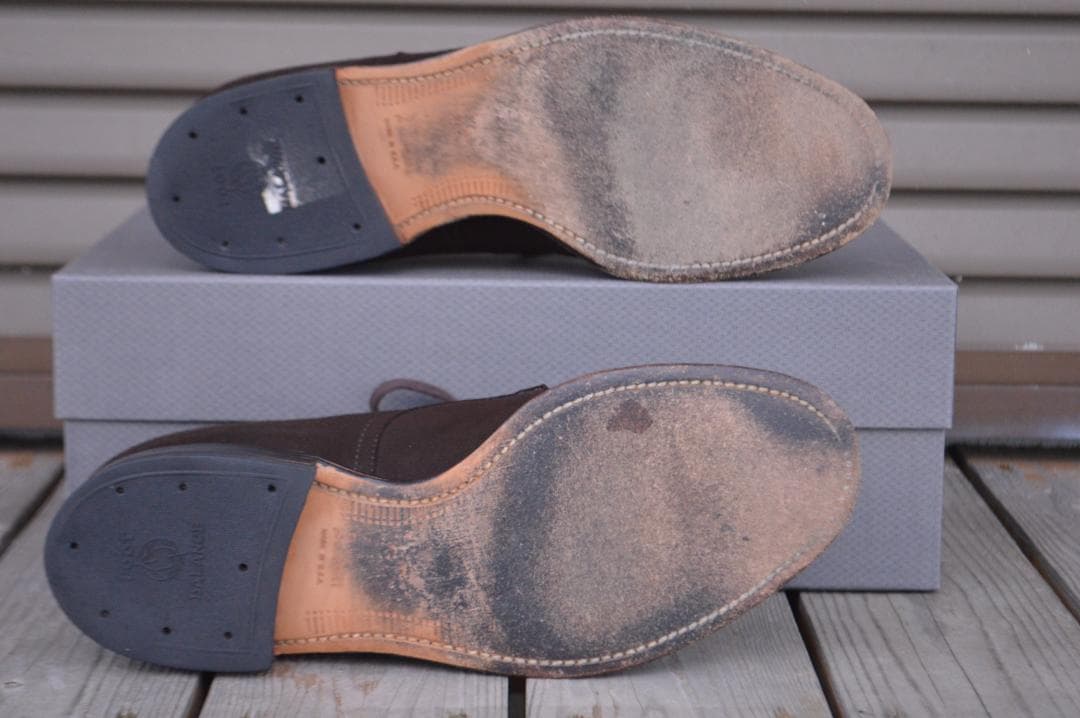 美品　ALDEN　Vチップ　6.5D　ダークブラウン　モディファイドラスト