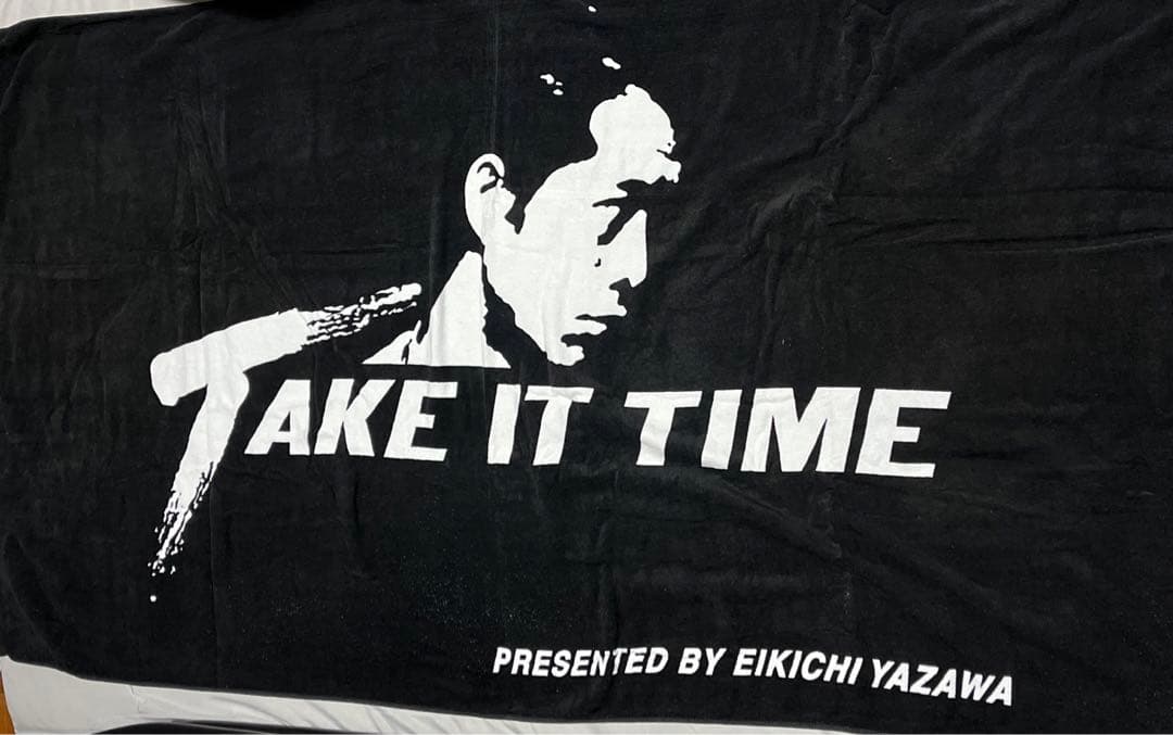 矢沢永吉 さん、スペシャル ビーチタオル TAKE IT TIME - メルカリ