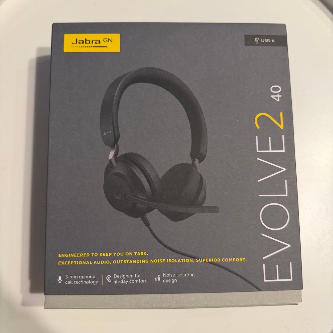 【新品・未開封】Jabra Evolve2 40 USB-A 有線ヘッドセット Amazon.com: Jabra Evolve2 40 UC Wired Headphones, USB-A, Stereo