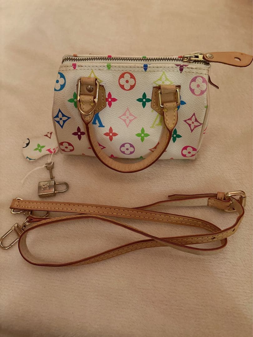ノベルティLouis Vuitton マルチカラーミニスピーディショルダーバッグ LOUIS VUITTON】ルイヴィトン『モノグラム マルチカラー ミニ