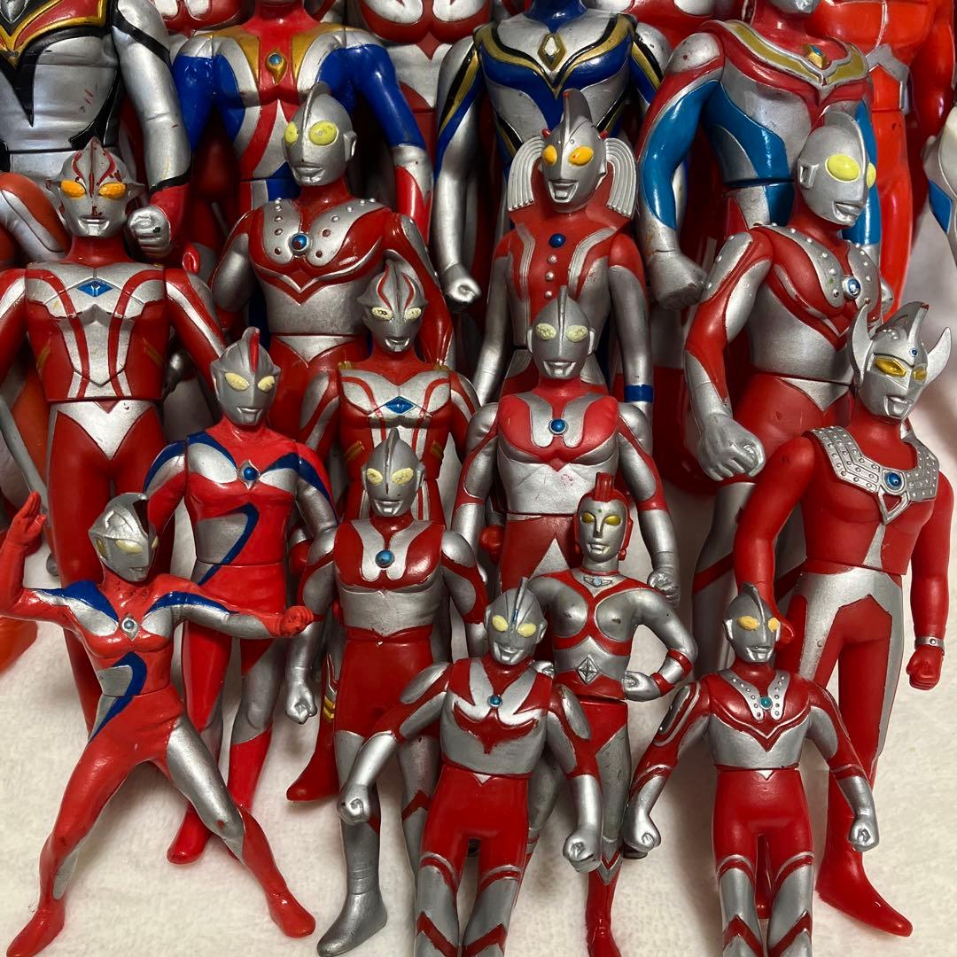 希少レア】ウルトラマン ソフビ 初期あり 当時物 33体 セット まとめ