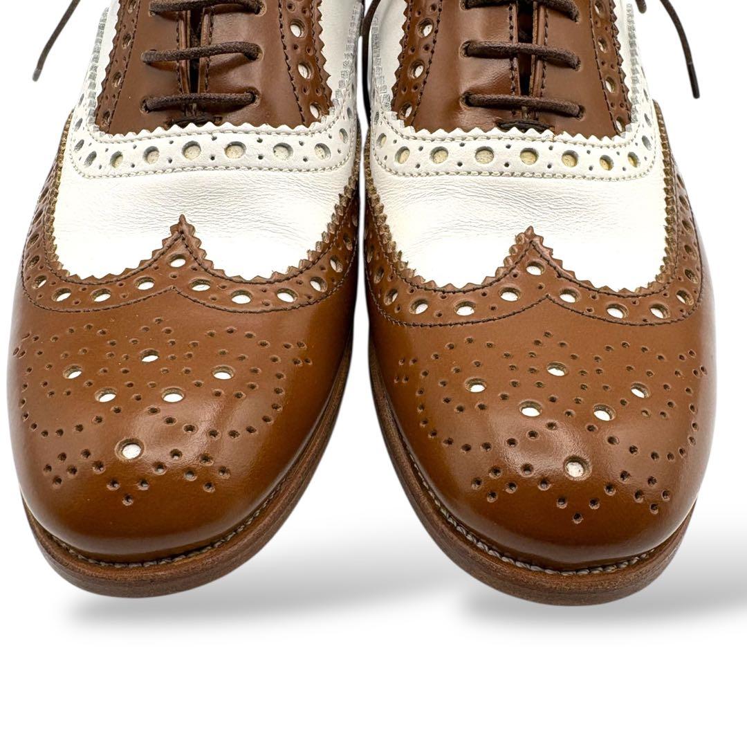 極美品 チャーチ BURWOOD 3W バイカラー ウィングチップ 22.5cm