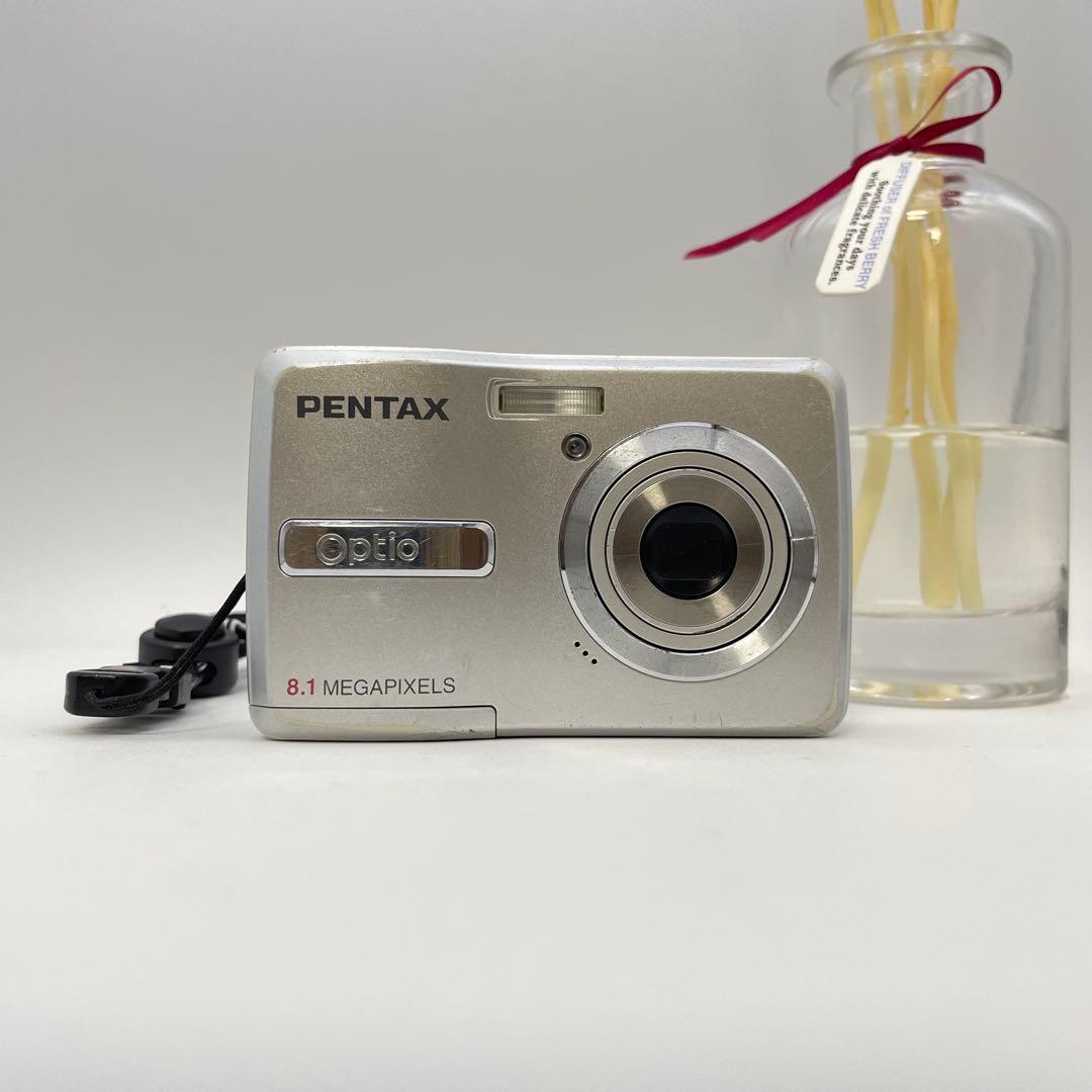 動作確認済✨PENTAX Optio E40✨スマホ転送OK 単三電池♪ スマホ転送】単三電池で動く！PENTAX optio E40 コンデジ - メルカリ